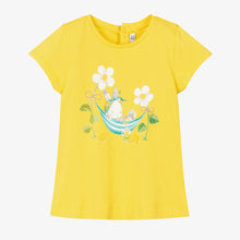 Load image into Gallery viewer, Mayoral Baby Girls Yellow Bunny Cotton T-Shirt
