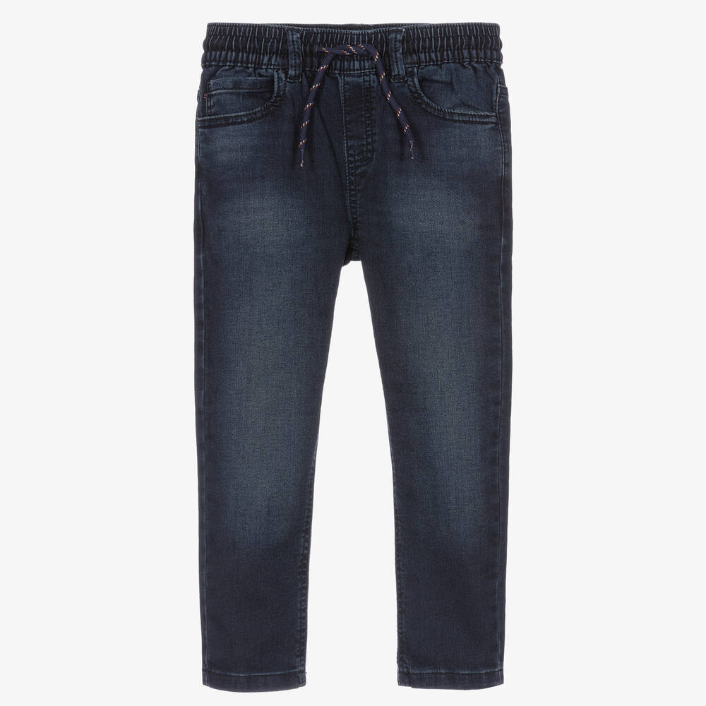 Mayoral Blue Jogger Fit Jersey Jeans