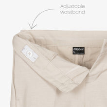 Load image into Gallery viewer, Mayoral Boys Beige Cotton &amp; Linen Shorts
