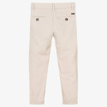 Load image into Gallery viewer, Mayoral Boys Beige Cotton &amp; Linen Trousers

