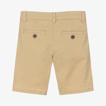 Load image into Gallery viewer, Mayoral Boys Beige Cotton Shorts
