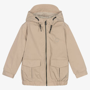 Mayoral Boys Beige Cotton Windbreaker Jacket