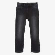 Load image into Gallery viewer, Mayoral Boys Black Slim Fit Jeans
