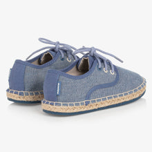Load image into Gallery viewer, Mayoral Boys Blue Canvas Lace-Up Espadrilles
