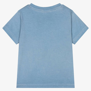 Mayoral Boys Blue Cotton Animal T-Shirt