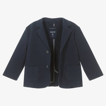 Load image into Gallery viewer, Mayoral Boys Blue Cotton Jersey Blazer

