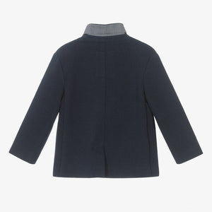 Mayoral Boys Blue Cotton Jersey Blazer