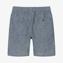 Load image into Gallery viewer, Mayoral Boys Blue Cotton &amp; Linen Shorts
