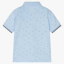 Load image into Gallery viewer, Mayoral Boys Blue Cotton Polo Shirt
