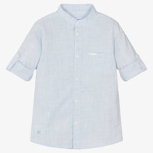 Load image into Gallery viewer, Mayoral Boys Blue Cotton Shirt
