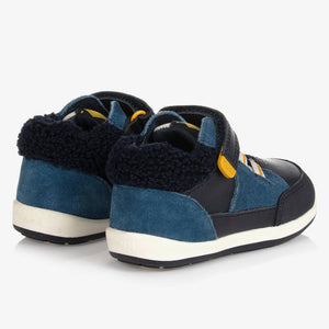 Mayoral Boys Blue Leather Trainers