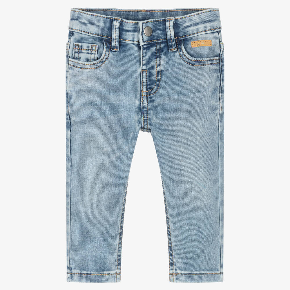 Mayoral Boys Blue Slim Fit Cotton Denim Jeans