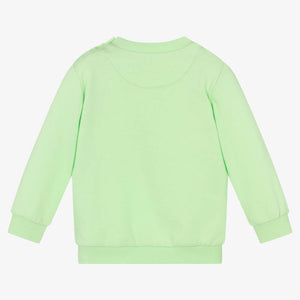 Mayoral Boys Green Boat Cotton Sweatshirt