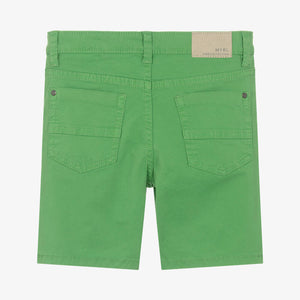 Mayoral Boys Green Cotton Shorts