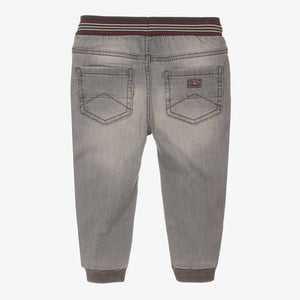 Mayoral Boys Grey Jersey Jogger-Fit Jeans