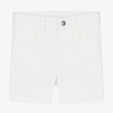 Load image into Gallery viewer, Mayoral Boys Ivory Cotton Twill Shorts
