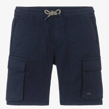 Load image into Gallery viewer, Mayoral Nukutavake Boys Navy Blue Cotton Cargo Shorts
