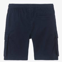 Load image into Gallery viewer, Mayoral Nukutavake Boys Navy Blue Cotton Cargo Shorts
