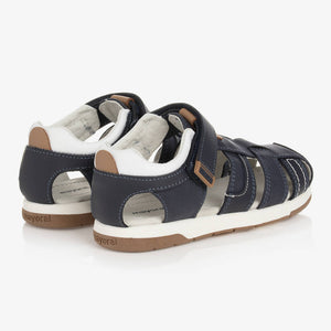 Mayoral Boys Navy Blue Leather Sandals