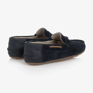 Mayoral Boys Navy Blue Suede Leather Moccasins