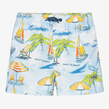 Load image into Gallery viewer, Mayoral Boys Pale Blue Swim Shorts
