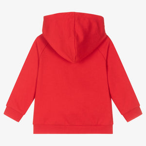 Mayoral Boys Red Car Cotton Hoodie