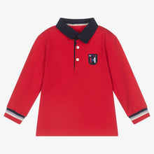 Load image into Gallery viewer, Mayoral Boys Red Cotton Rugby Shirt
