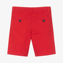 Load image into Gallery viewer, Mayoral Boys Red Cotton Shorts
