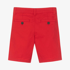 Mayoral Boys Red Cotton Shorts