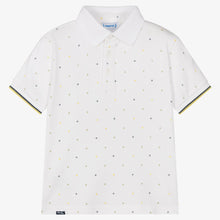 Load image into Gallery viewer, Mayoral Boys White Cotton Polo Shirt
