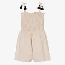 Load image into Gallery viewer, Mayoral Girls Beige Smocked Playsuit
