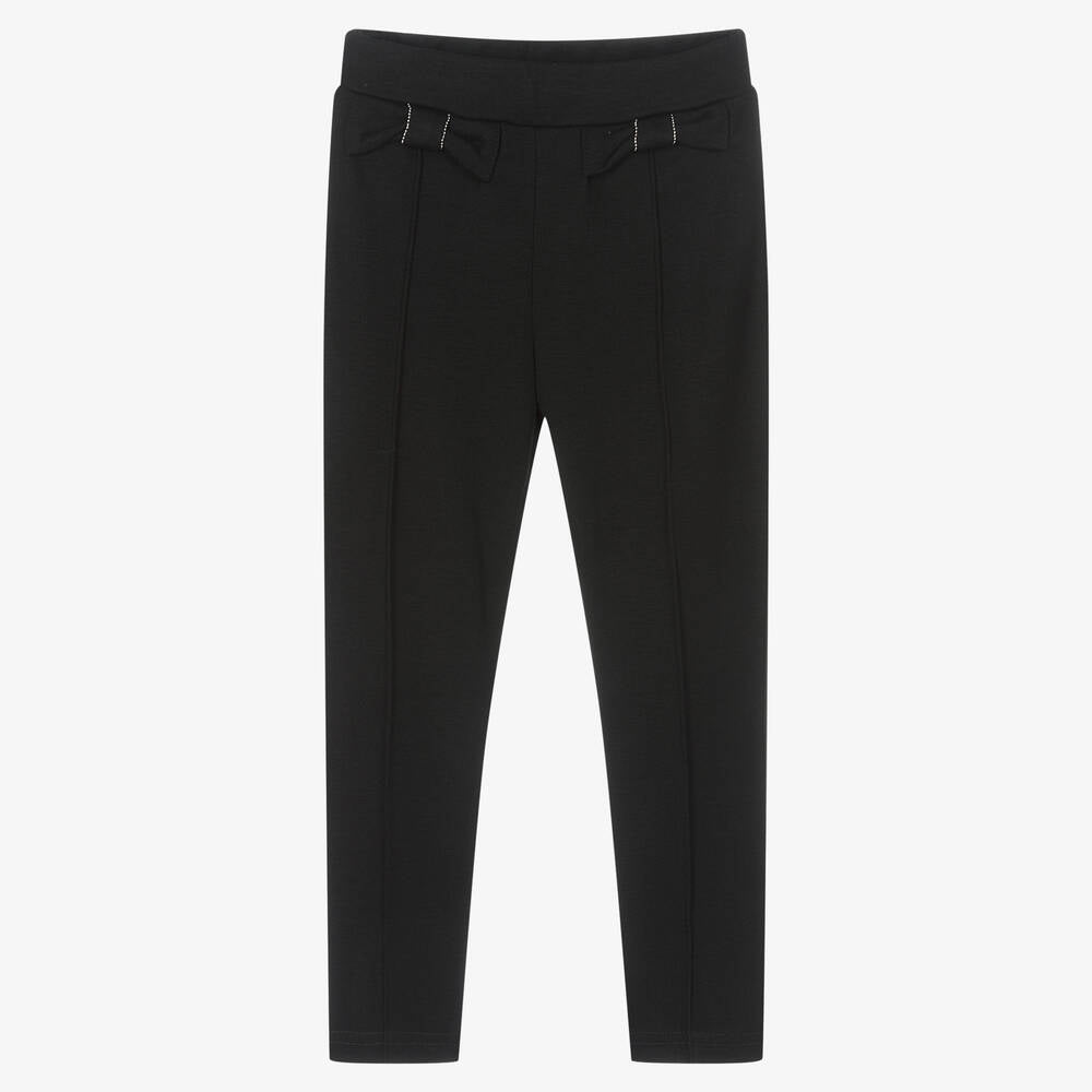 Mayoral Girls Black Jersey Trousers