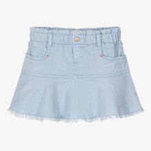Load image into Gallery viewer, Mayoral Girls Blue Cotton Twill Skirt

