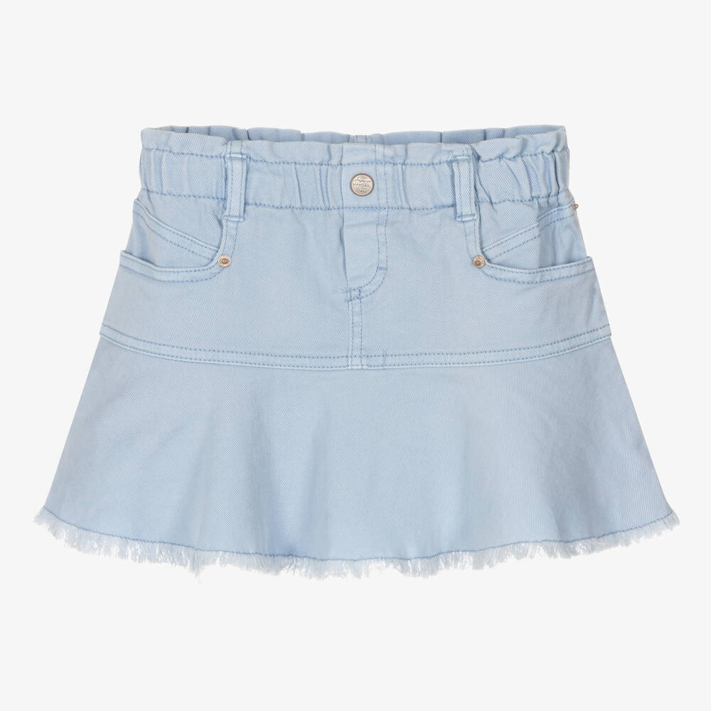 Mayoral Girls Blue Cotton Twill Skirt