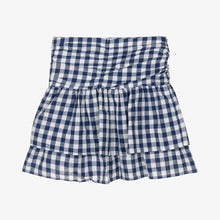 Load image into Gallery viewer, Mayoral Girls Blue Gingham Cotton Ruffle Skirt
