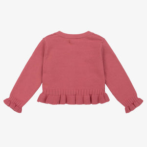 Mayoral Girls Dark Pink Cotton Cardigan