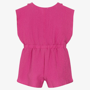 Mayoral Girls Fuschia Pink Playsuit