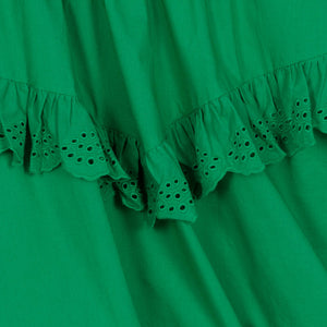 Mayoral Girls Green Cotton Dress