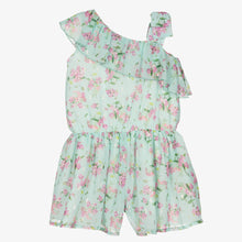 Load image into Gallery viewer, Mayoral Girls Green Floral Playsuit
