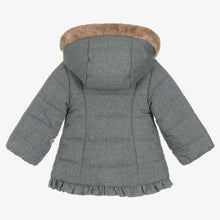 Load image into Gallery viewer, Mayoral Girls Grey Puffer Coat
