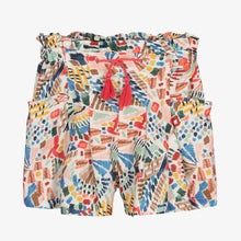Load image into Gallery viewer, Mayoral Girls Multi-Print Cotton Shorts
