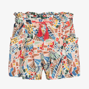 Mayoral Girls Multi-Print Cotton Shorts