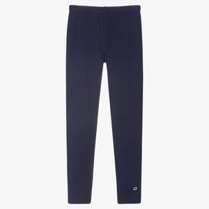 Mayoral Girls Navy Blue Cotton Jersey Leggings