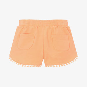 Mayoral Girls Orange Cotton Jersey Shorts