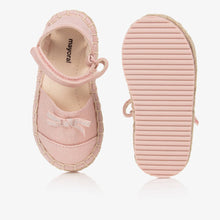 Load image into Gallery viewer, Mayoral Girls Pink Bow Espadrilles
