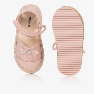 Mayoral Girls Pink Bow Espadrilles