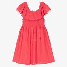Load image into Gallery viewer, Mayoral Girls Pink Cotton Seersucker Dress
