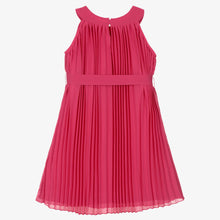 Load image into Gallery viewer, Mayoral Girls Pink Pleated Chiffon Dress
