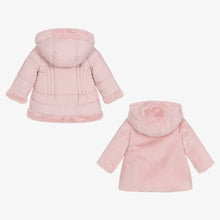 Load image into Gallery viewer, Mayoral Girls Pink Reversible Coat
