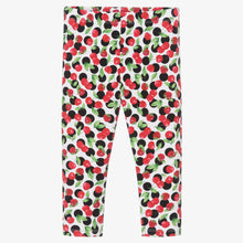 Load image into Gallery viewer, Mayoral Girls Red Cotton Cherry Leggings
